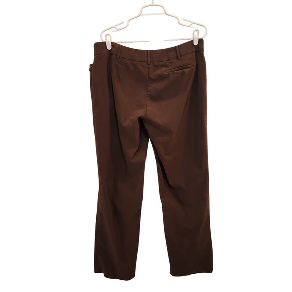 Lane Bryant Classic Mid Rise Tapered Ankle Trouser Dress Pants Brown Size 18 - Picture 2 of 10